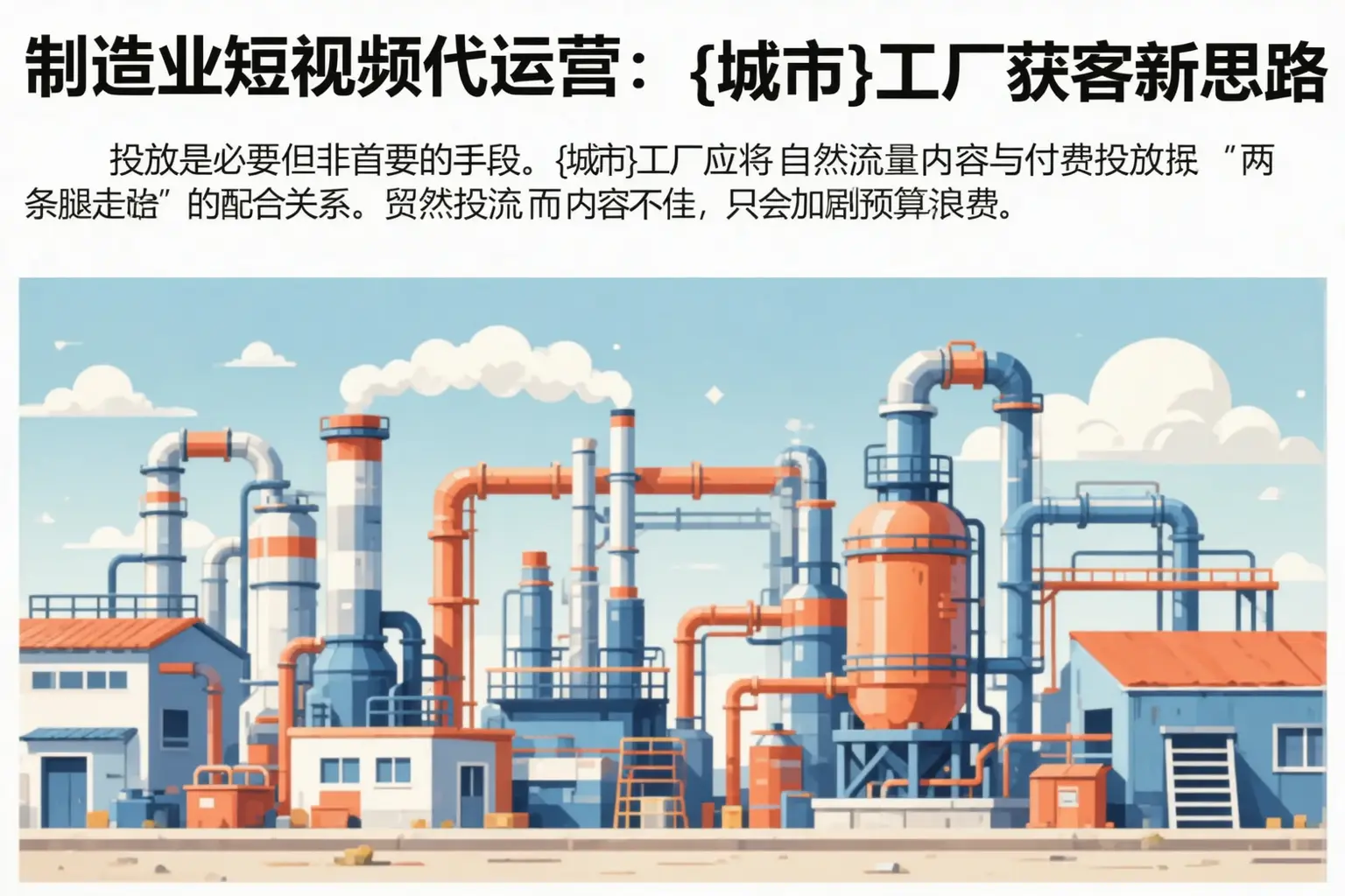 制造业短视频代运营：东丽工厂获客新思路